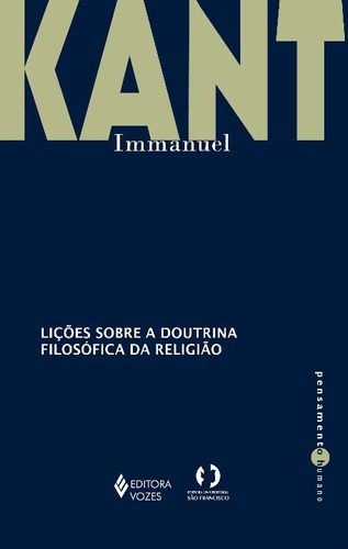 Libro Licoes Sobre A Doutrina Filosofica Da Religiao De Kant