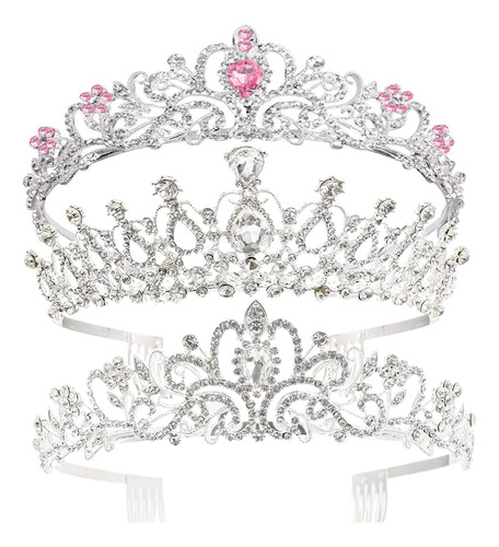 Coronas De Tiara De Cristal De Yopay 3, Reina Corona Para Nu