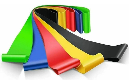 Elástico Para Exercício Em Casa Mini Band Kit Com 5