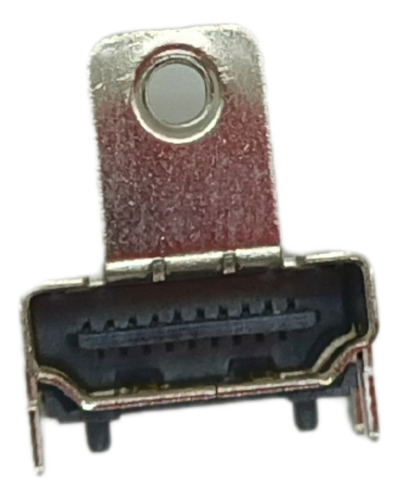 Conector Hdmi Fêmea Com Suporte Para Parafuso 4 Terminais