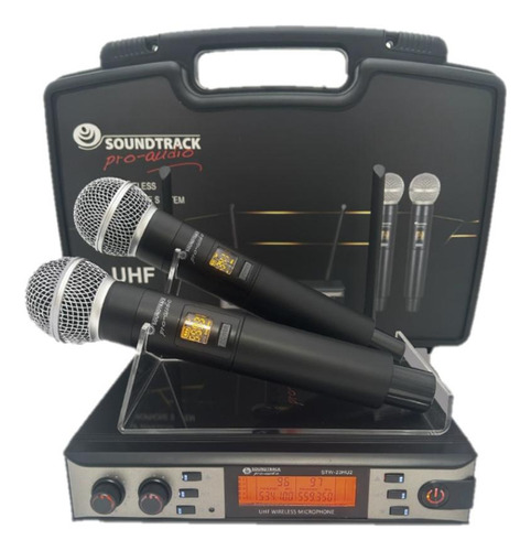 Micrófono Inalámbrico Soundtrack Stw-23hu2, Xlr, Cardioide Color Negro