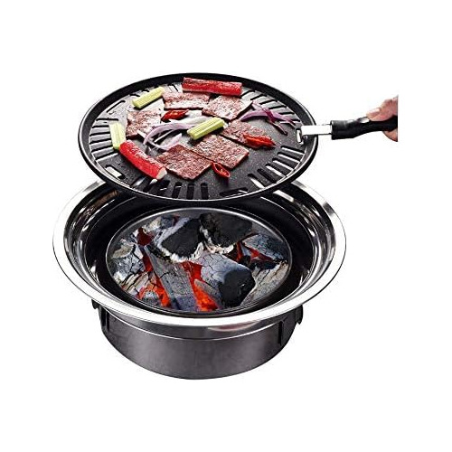 Multifunctional Charcoal Barbecue Grill, Household Kore...