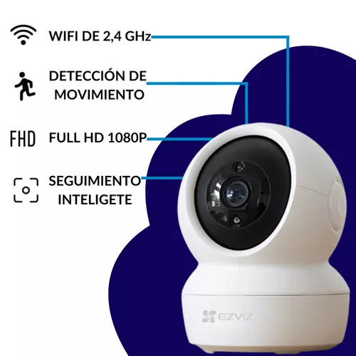 Cámara De Seguridad Infrarroja Wifi Ezviz Interior 1080p Color Blanco