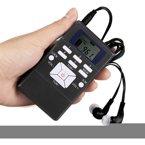 Rádio Fm Digital 2x, Mini Alto-falante, Receptor Portátil, D