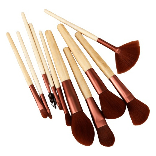 Set Brochas De Bamboo Bronce X10