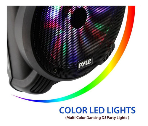 Pyle Bafle Portatil Pphp126wmu Fm Usb Mic Bluetooth