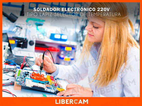 Imagen 9 de 10 de Soldador Lápiz 400w Electrónica Cautín Profesional Soporte
