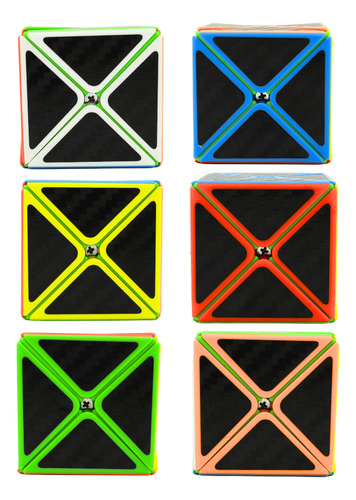 Cubo Mágico X Dino 3x3 Juegos Didactico Infantil Estructura Negro Con Colores