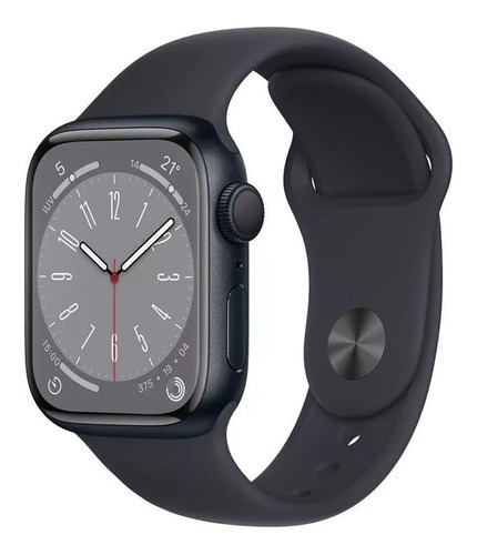 Apple Watch Serie 8 Gps 41 Mm Midnight Aluminium Mnu73lla Fs Color De La Caja Azul Medianoche Color De La Malla Azul Medianoche/patrón Diseño De La Malla Deportivo