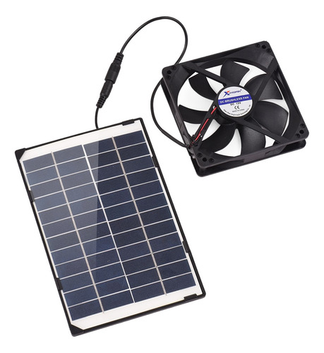 Mini Ventilador De Escape Alimentado Por Panel Solar, 6 W, 1