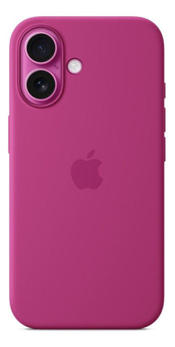 Capa Com Magsafe iPhone 16, Apple, Silicone Fúcsia
