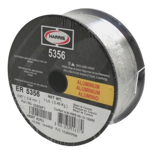 Rollo Alambre De Aluminio Mig 5356 16-lbs Harris Original