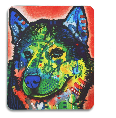 Mouse Pad Disfrutalo Husky Siberiano Con Ilust...