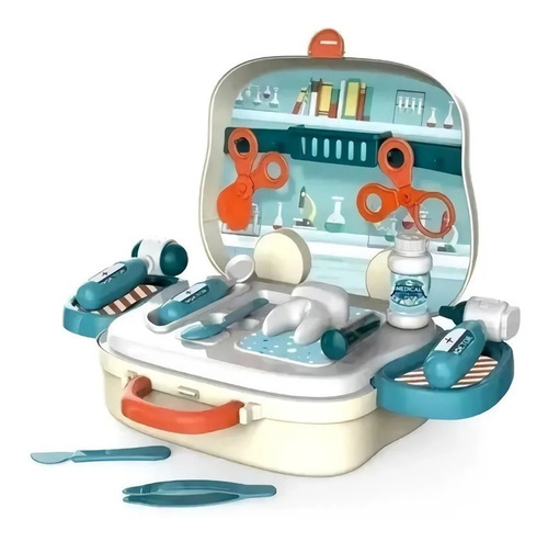Valija Set Medico Doctor Accesorios Juliana Y Julián Full