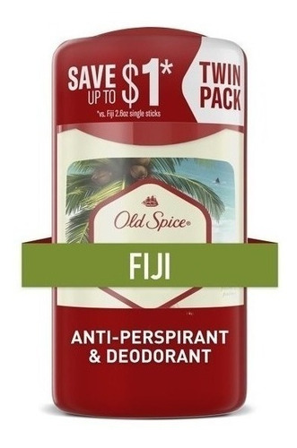 Antitranspirante stick Old Spice Fiji fresh 74 g pack de 2 u