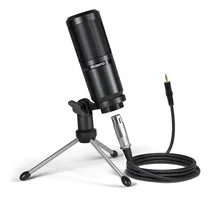 Comprar Microfono Condenser Xlr Tripode Antipop Cable Xlr Maono Color Negro