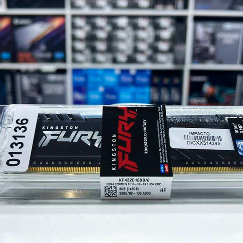 Memoria Ram Ddr4 8gb 3200mhz Kingston Fury Beast Para Pc