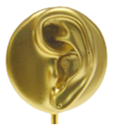 2 Uds Soporte De Resina Con Forma De Oreja Modelo De Dorado