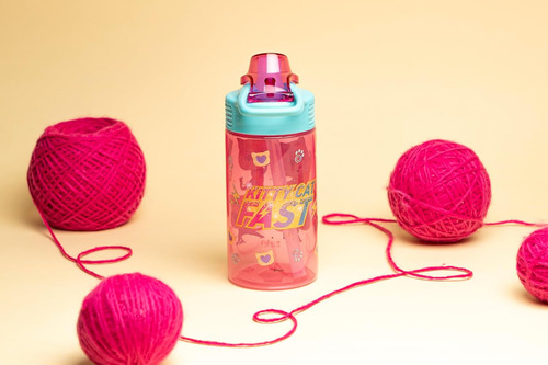 Zak Designs Botella Diseño De Minecraft, Plástico 16 Y 25 Oz Superkitties (ginny, Sparks, Buddy, Bitsy) 16 Onza
