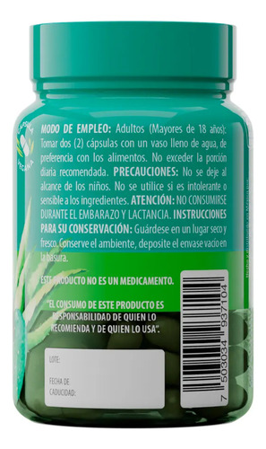 Solanum Nopal + Sábila - 60 Caps - 500mg - Sin sabor