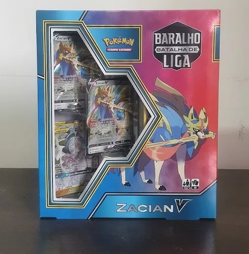 Pokemon Deck Baralha Batalha Liga Zacian V Lacrado Ptbr - Escorrega o Preço