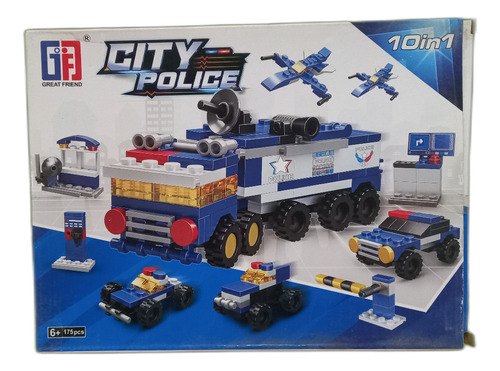 Camion Policia 572pcs Armar Bloque Adaptable Escala Legos