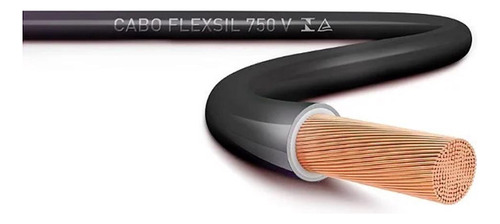 Cabo Flexivel 006.00mm 750v Preto 10mts Sil