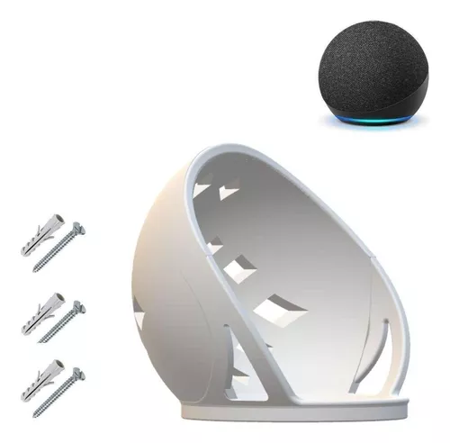 Compatible con Alexa Echo Dot 4 Soporte de pared Soporte con gestión de  cables integrada, No necesita tornillos, Accesorios para altavoces (Alexa  Echo Dot 4, blanco) : : Electrónicos