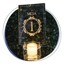 Comprar X15 Número Centro De Mesa Acrilico Luz Led + Caja Env