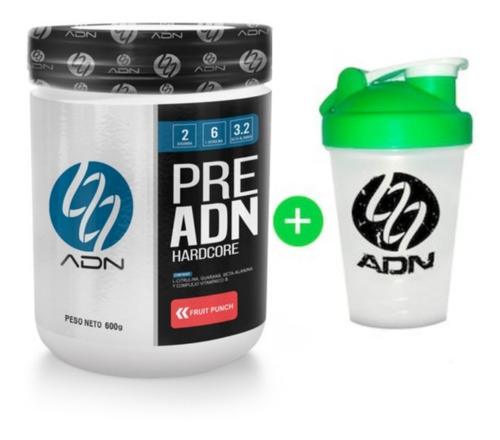 Pre Entreno Adn /pre Adn 600gr + Shaker  ¡ Envio Gratis !