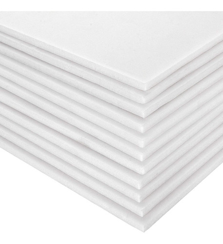 Placa De Unicel Blanco 50 X 50 X 1cm  Incluye  8 Piezas