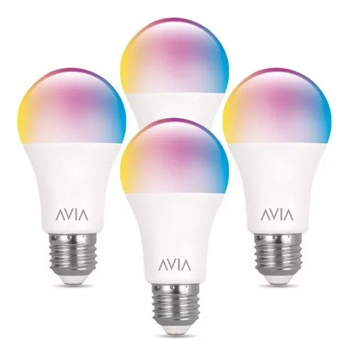 Pack 4 Focos Inteligentes Avia Smarthome Multicolor Wifi