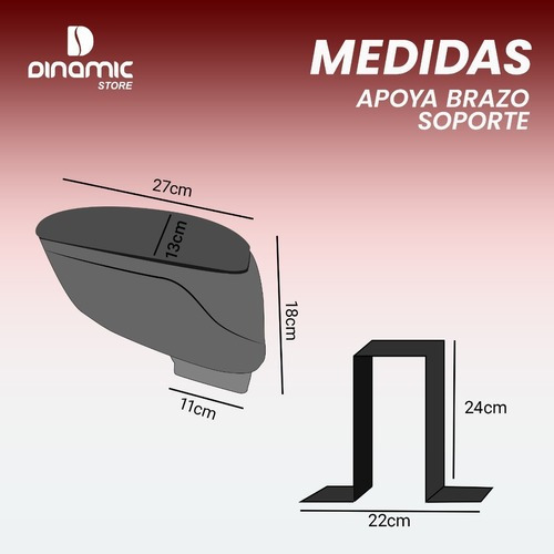 Imagen 5 de 7 de Consola Apoyabrazo P/ Fiat Argo Cronos Rebatib Porta Objetos