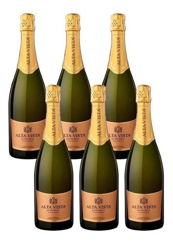Champagne Alta Vista Extra Brut 750ml. Caja 6 Botellas