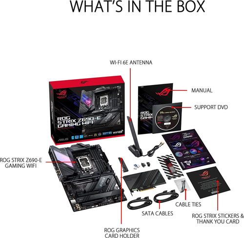 Asus Rog Strix Z690-e, Compatible Con Ddr5 Y Windows 11