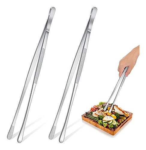 Pinzas De Depilar De Cocina Extralargas De 12 Pulgadas, 2 Pi