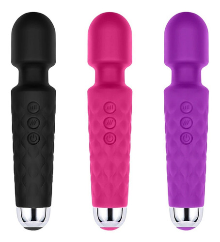 Vibrador Masajeador De 20 Velocidades, Silicona, Carga Usb