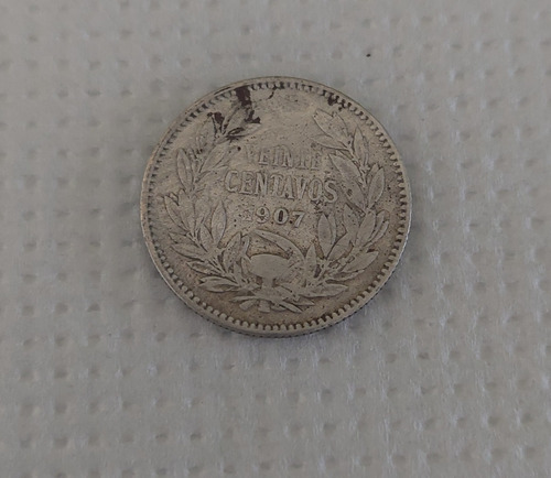 Moneda De Veinte Centavos Año 1907