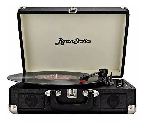  Byron Statics - Tocadiscos (reproductor de vinilo), diseño  vintage. : Electrónica