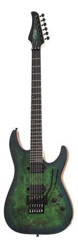 Guitarra eléctrica Schecter C-6 Pro FR de caoba 2018 aqua burst burst con diapasón de wengué