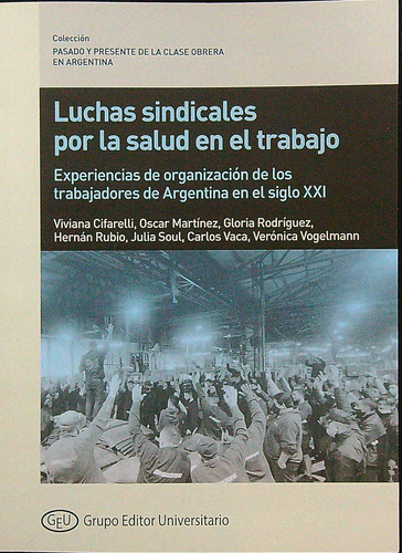 Luchas Sindicales Por La Salud En El Trabajo, de VV. AA.. Editorial Grupo Editor Universitario, tapa blanda en español