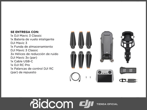 Drone Dji Mavic 3 Classic Fly More Detección Modo Nocturno