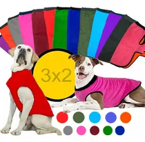 Comprar Set 3x2 Buzo Abrigo Lisos Ropa Polar Mascota Talles Grandes
