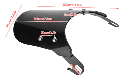 Faro Delantero Retro De 5-7 Pulgadas Para Parabrisas De Moto