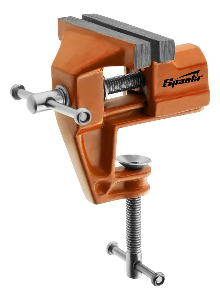 Morsa de bancada fixa Sparta 3 pol 75mm para fixar e prender peças