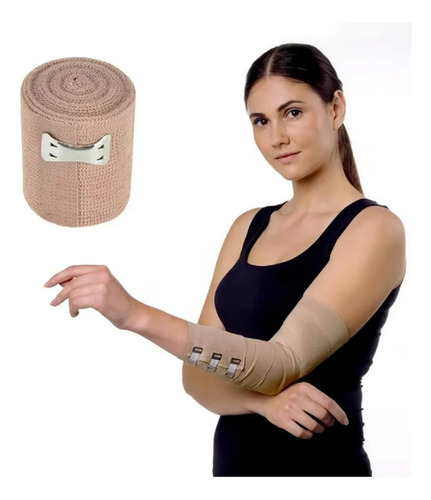 Venda Elastica 10x4,5m Venda Medica Esteril Heridas Fractura Venda Elastica Especial Para Traumatismos Cubrimiento De Heridas Esguinces Fracturas Marin Vendas Color Beige Para Emergencias Botiquin