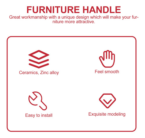 Tiradores Decorativos Para Muebles, 4 Unidades, Tiradores De