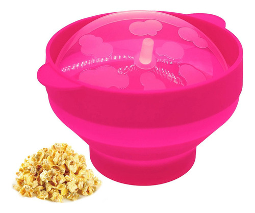 Tazón De Palomitas De Maíz Para Microondas Tazón De Silicona