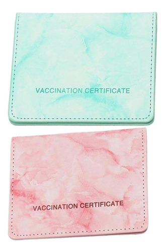  2pcs Protector De Tarjeta De Vacunación Carteras Delgadas