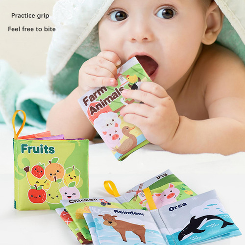 2 Libro De Tela De Baño Para Bebés, Libro De Estilo E
